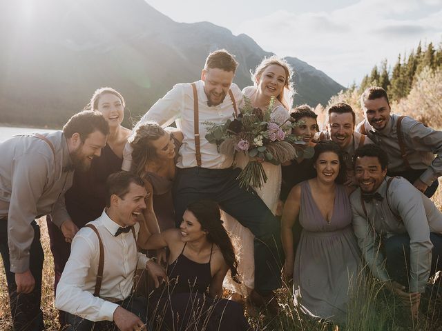 Paul and Marisa&apos;s wedding in Canmore, Alberta 142