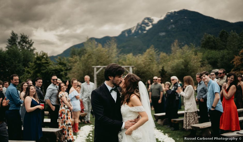Lucas and Bailey's wedding in Squamish, British Columbia