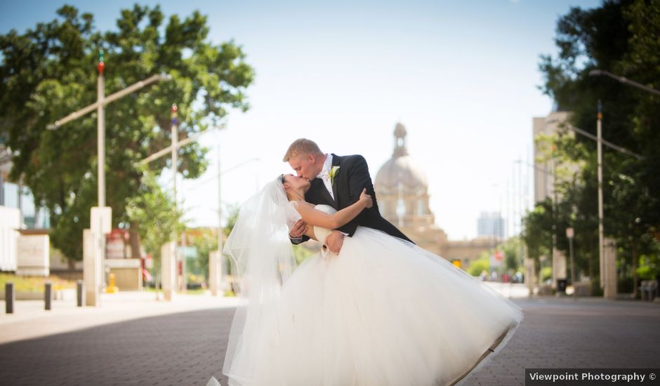 Denzil and Jessica's wedding in Edmonton, Alberta