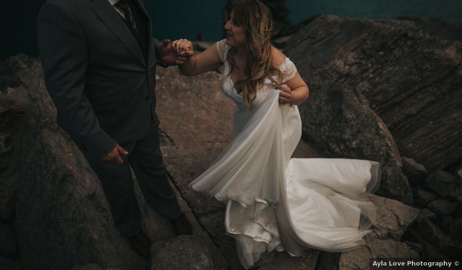 Jordan and Jen's wedding in Lake Louise, Alberta