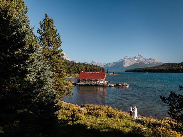 Colby and Renee's wedding in Jasper, Alberta 44