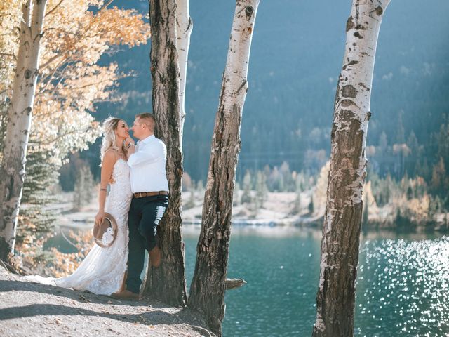 Brandon and Marissa&apos;s wedding in Canmore, Alberta 7