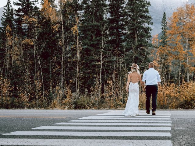 Brandon and Marissa&apos;s wedding in Canmore, Alberta 33