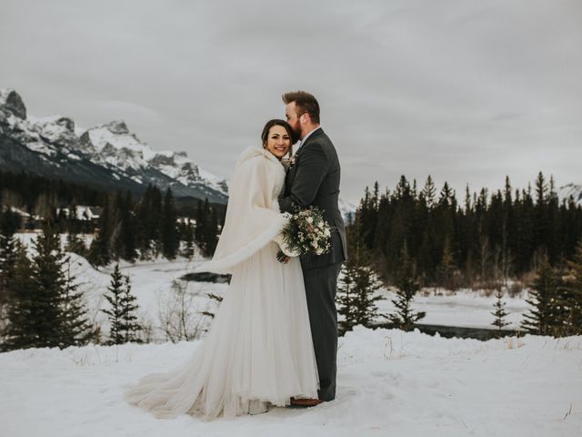 Aaron  and Denae&apos;s wedding in Canmore, Alberta 3