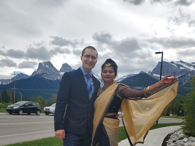 Jared Osachuk  and Manju Ladhar&apos;s wedding in Canmore, Alberta 7