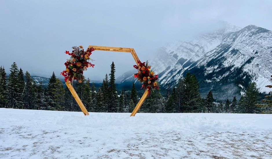 Martin  and Kirsteen 's wedding in Banff, Alberta