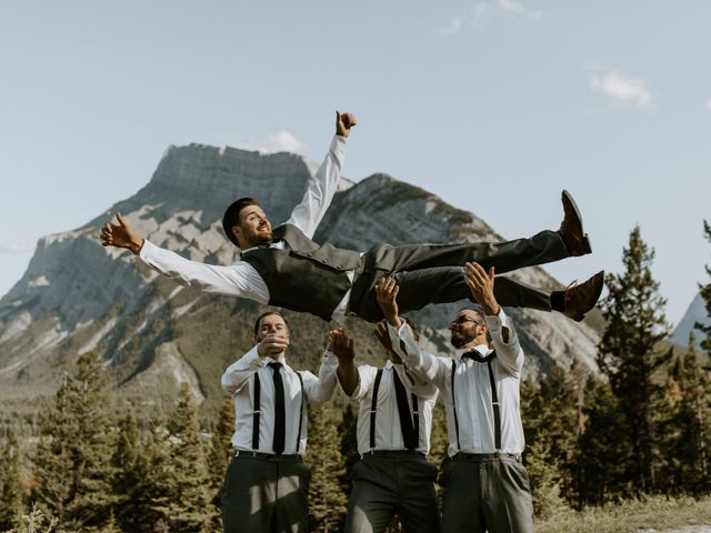 Travis and Emily&apos;s wedding in Banff, Alberta 35