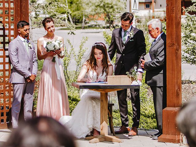 Sebastien and Cristina&apos;s wedding in Canmore, Alberta 40