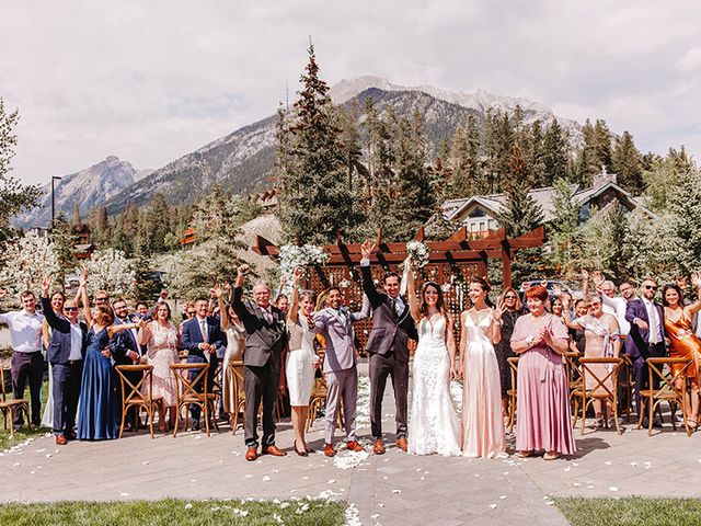 Sebastien and Cristina&apos;s wedding in Canmore, Alberta 43