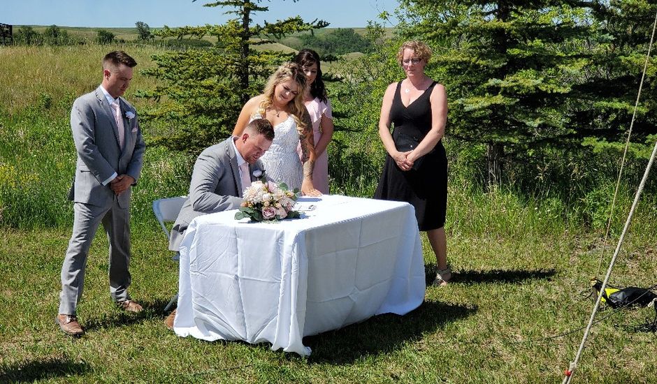 Lance and Allysia's wedding in Lumsden, Saskatchewan