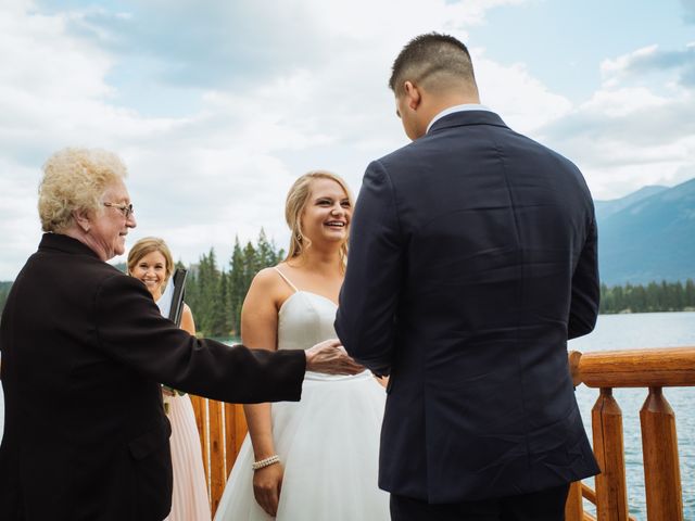 Dustin and Shannon&apos;s wedding in Jasper, Alberta 47