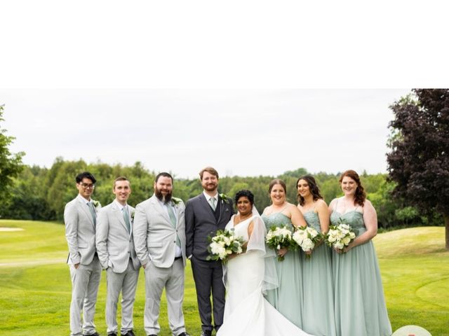 Greg Faulkner  and Ariel Ramnath 's wedding in Oshawa, Ontario 3