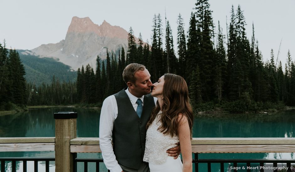Sean and Raquel's wedding in Field, British Columbia