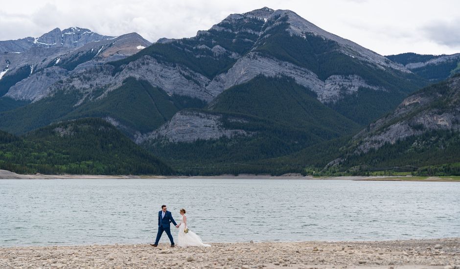 Porter  and Nikolette's wedding in Kananaskis, Alberta