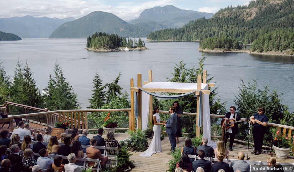 Brodie and Jade's wedding in Egmont, British Columbia