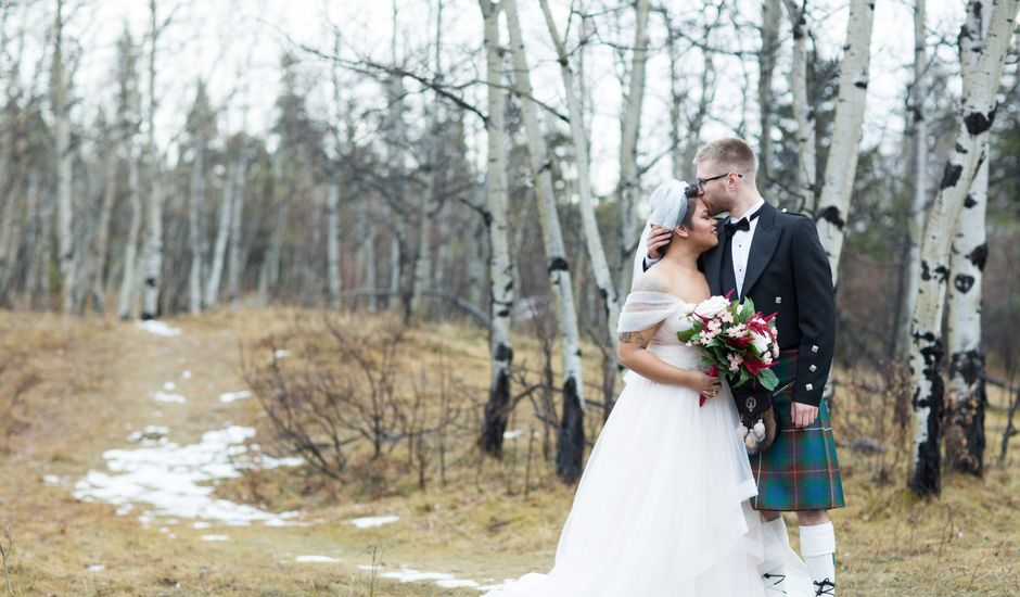 Max and Iola's wedding in Canmore, Alberta