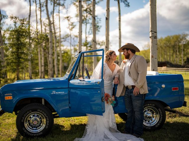 Brock and Tabitha&apos;s wedding in Black Diamond, Alberta 11