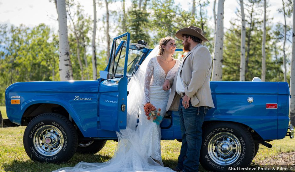 Brock and Tabitha's wedding in Black Diamond, Alberta