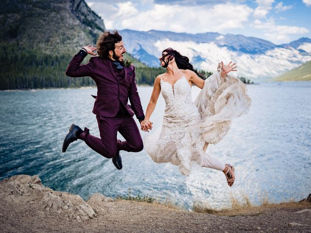 Cole and Kyla&apos;s wedding in Canmore, Alberta 31