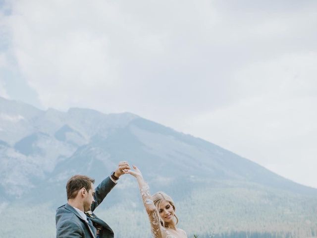 Justin and Paige&apos;s wedding in Canmore, Alberta 5