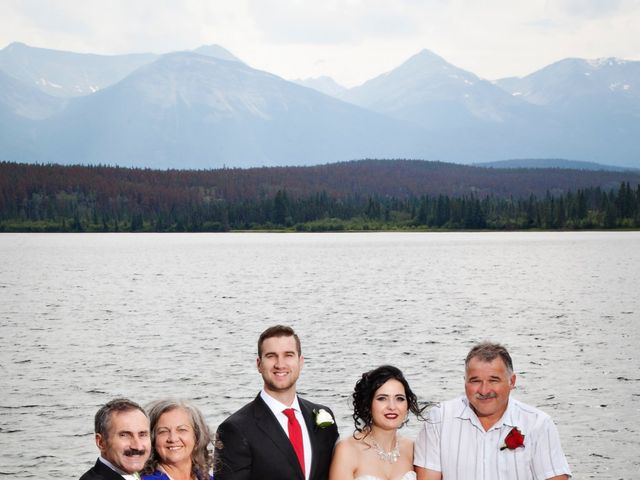 David and Jessica&apos;s wedding in Jasper, Alberta 42