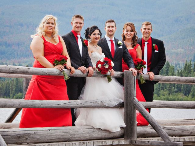 David and Jessica&apos;s wedding in Jasper, Alberta 46