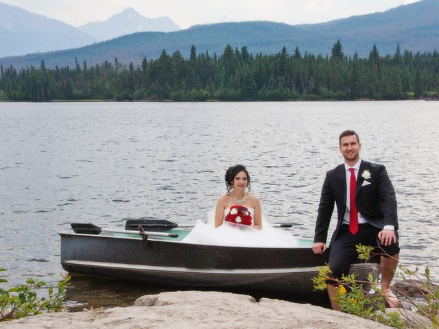 David and Jessica&apos;s wedding in Jasper, Alberta 50