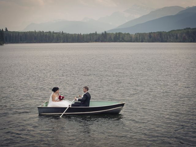 David and Jessica&apos;s wedding in Jasper, Alberta 1