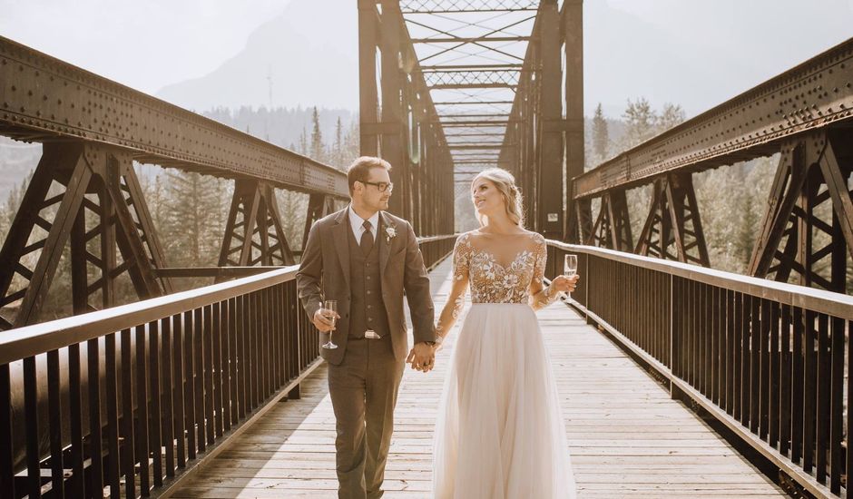 Justin and Paige's wedding in Canmore, Alberta