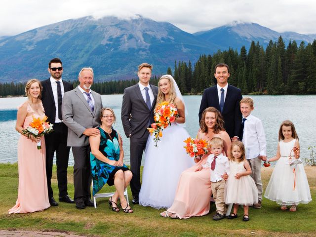 Brett and Meghan&apos;s wedding in Jasper, Alberta 35