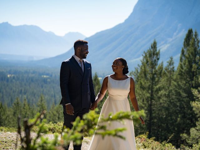 Prince and Ivie&apos;s wedding in Banff, Alberta 1