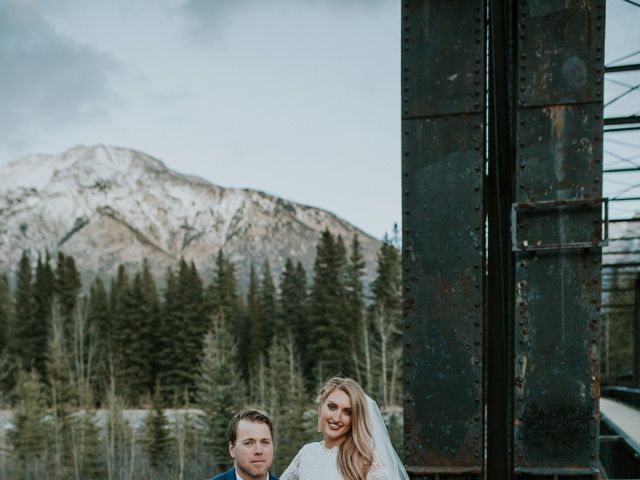 Sam and Destiny&apos;s wedding in Canmore, Alberta 14