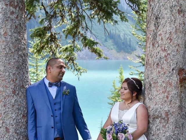 Karam and Jessica&apos;s wedding in Lake Louise, Alberta 3