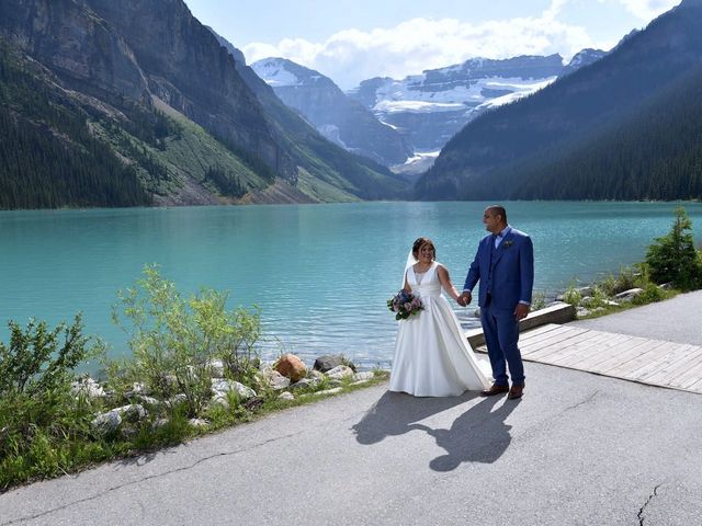 Karam and Jessica&apos;s wedding in Lake Louise, Alberta 1