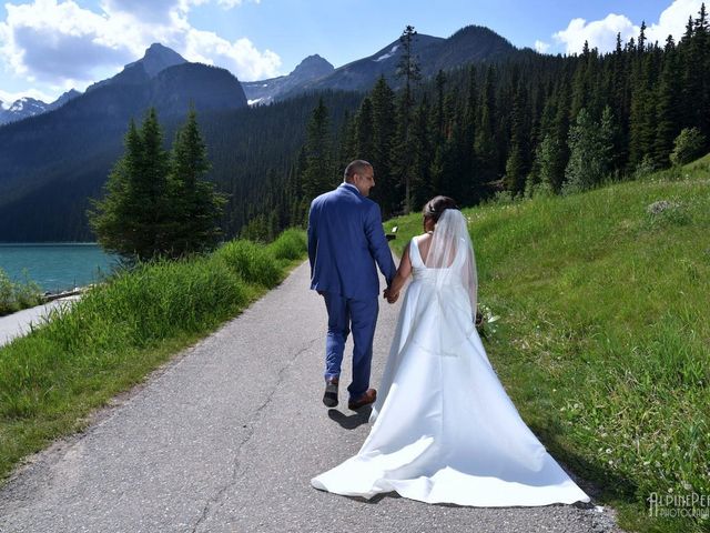 Karam and Jessica&apos;s wedding in Lake Louise, Alberta 5