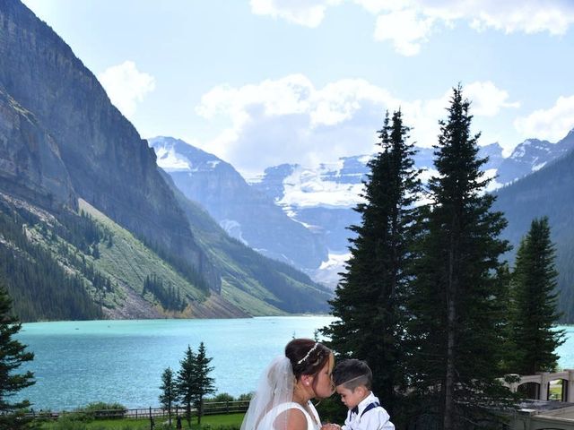 Karam and Jessica&apos;s wedding in Lake Louise, Alberta 6