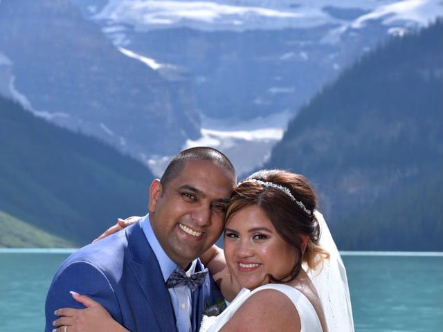 Karam and Jessica&apos;s wedding in Lake Louise, Alberta 7