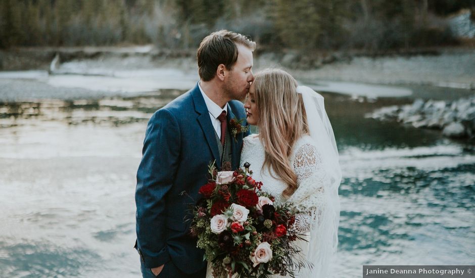 Sam and Destiny's wedding in Canmore, Alberta