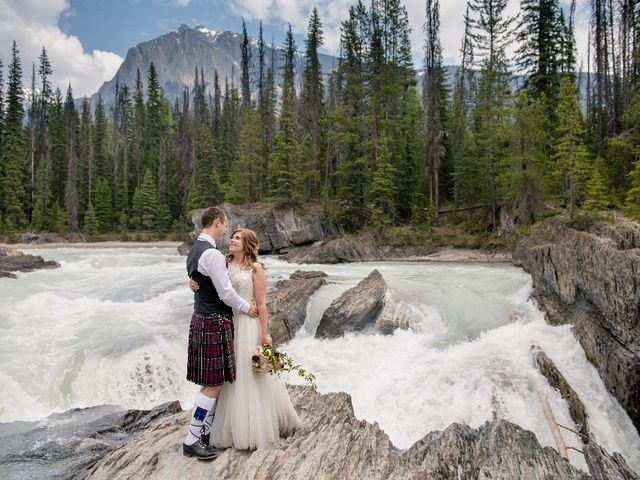 Brennan  and Caitlin &apos;s wedding in Field, British Columbia 1