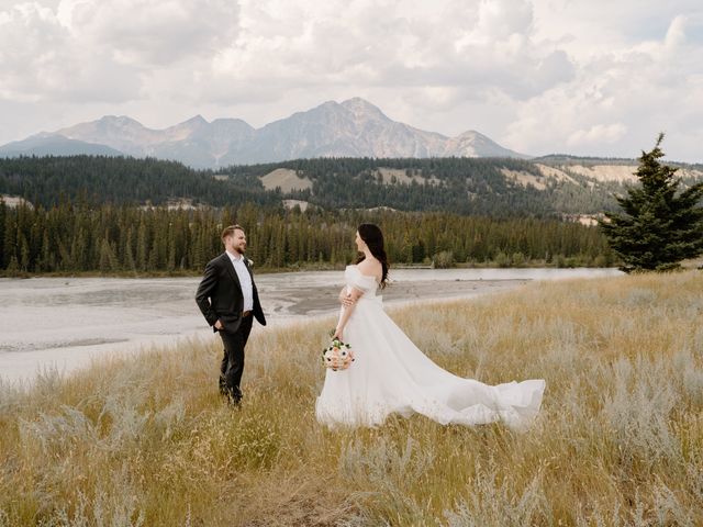 John and Julie&apos;s wedding in Jasper, Alberta 57