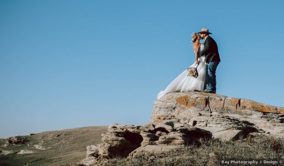 Cam and Erin's wedding in Cayley, Alberta