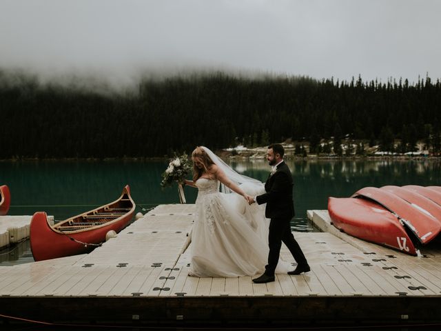 Kevin and Karen&apos;s wedding in Lake Louise, Alberta 14