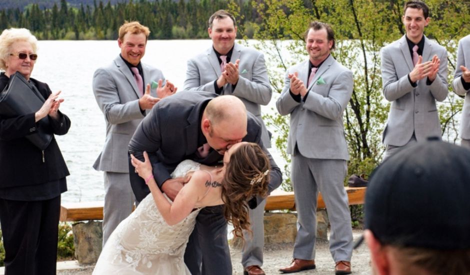 Kyle  and Cheyenne's wedding in Jasper, Alberta