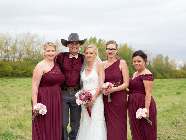 Chalmers and Bell&apos;s wedding in Carstairs, Alberta 17