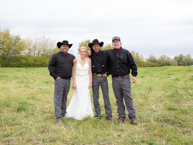 Chalmers and Bell&apos;s wedding in Carstairs, Alberta 22