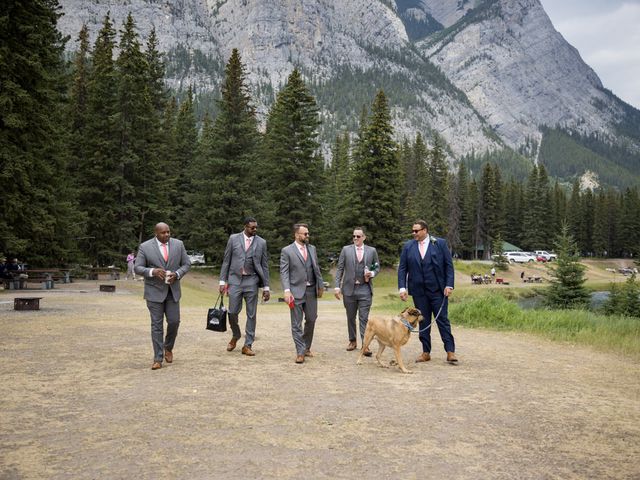 Courtney and Brandon&apos;s wedding in Banff, Alberta 28