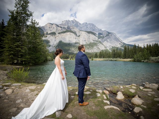 Courtney and Brandon&apos;s wedding in Banff, Alberta 30