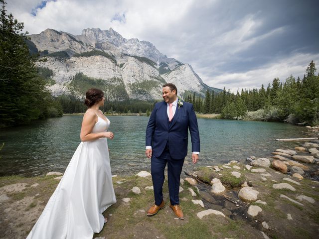 Courtney and Brandon&apos;s wedding in Banff, Alberta 31