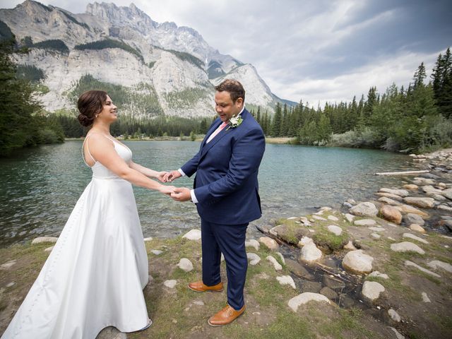Courtney and Brandon&apos;s wedding in Banff, Alberta 32