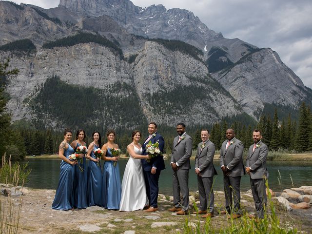 Courtney and Brandon&apos;s wedding in Banff, Alberta 36